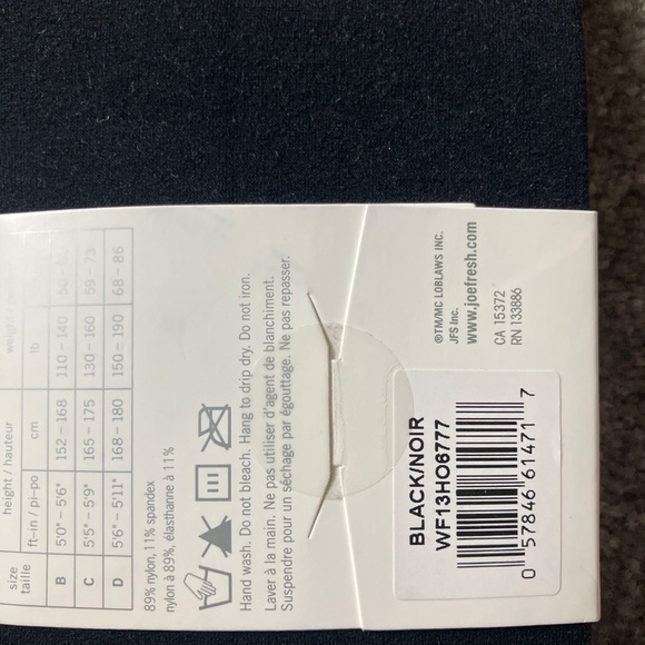 Joe fresh black tights - Picture 2 of 3